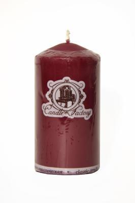 Свеча колонна 70*120 бордо в интернет гипермаркете «Планета Лета». Фото