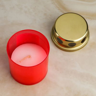 Свеча Столбик 7х9,5см красный в интернет гипермаркете «Планета Лета». Фото