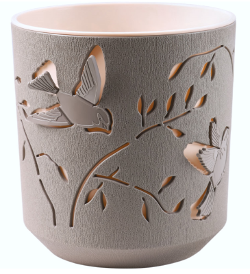 Кашпо "Колибри" (1,25л) Цв. Мокачино/Пудра (Арт. КШ-4645) в интернет гипермаркете «Планета Лета». Фото