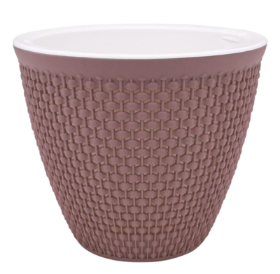 Кашпо "Ротанг" (3л.) Цв. Мокко (Арт. КШ-7961) в интернет гипермаркете «Планета Лета». Фото