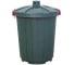 Бак с крышкой на колесах темно-зеленый 105л ЦБ-00000894 в интернет гипермаркете «Планета Лета». Фото