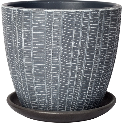 Горшок волна метро серый 3, 2,15л в интернет гипермаркете «Планета Лета». Фото