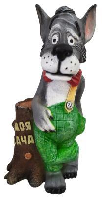 Фигурка Волк у пня "Моя дача" h 69см F1481 в интернет гипермаркете «Планета Лета». Фото