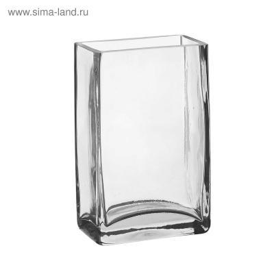 Ваза "Кирпичик" (стекло) 10х6ХH16см в интернет гипермаркете «Планета Лета». Фото