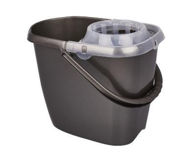 Ведро МОП "Классика" 13л с отжимом прямоугольное антрацит SV3203АНТ в интернет гипермаркете «Планета Лета». Фото