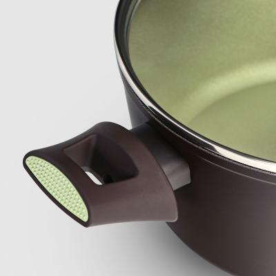 КАСТРЮЛЯ С КРЫШКОЙ 20 СМ AVOCADO NOVA в интернет гипермаркете «Планета Лета». Фото