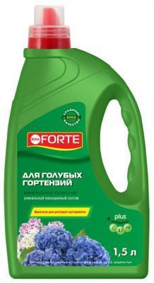 Удобрение БФ для голубых гортензий и декор. кустарников 1,5л Bona Forte в интернет гипермаркете «Планета Лета». Фото Удобрение БФ для голубых гортензий и декор. кустарников 1,5л в интернет гипермаркете «Планета Лета». Фото