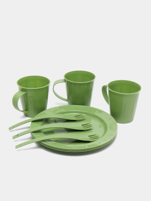 Набор салатник Sugar&Spice Vanilla на 3 персоны (9 предметов) фисташка в интернет гипермаркете «Планета Лета». Фото