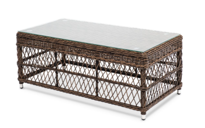 Стол журнальный (Вид ротанга с-профиль (ПТ), Цвет ротанга Мореный дуб (G-градиент)) в интернет гипермаркете «Планета Лета». Фото