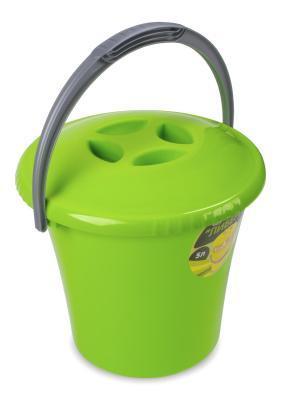Ведро "Либерти" 14л салатовое с крышкой С605КСАЛ в интернет гипермаркете «Планета Лета». Фото