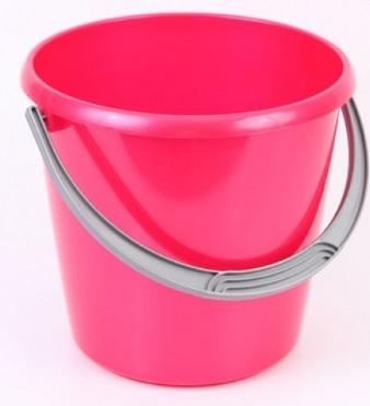 Ведро "Соло" 7л перламутровое красное С632КРА в интернет гипермаркете «Планета Лета». Фото