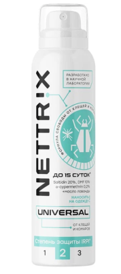 NETTRIX Universal Аэрозоль от клещей и комаров в интернет гипермаркете «Планета Лета». Фото