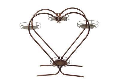 Стойка кованая Сердце 4цв 75*75*75см 1374 в интернет гипермаркете «Планета Лета». Фото