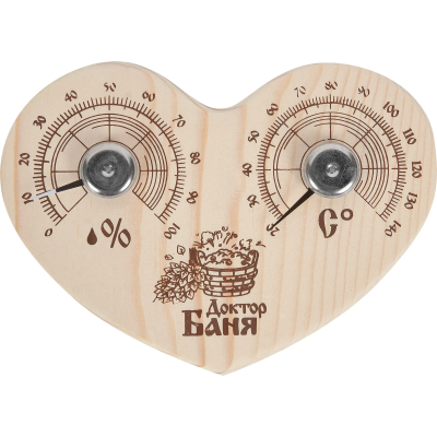 Термометр "Сердечко" с гигрометром SN102 ДБ 903584 в интернет гипермаркете «Планета Лета». Фото