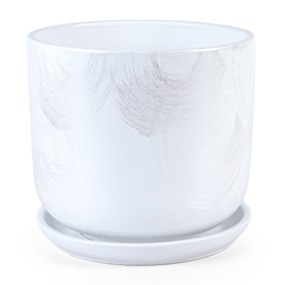 Горшок Орион цилиндр белый с/п d15, h13см, 1,6л в интернет гипермаркете «Планета Лета». Фото