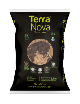 Грунт Терра Нова проф универсальный с биогумусом и 10% перлита 2,5л в интернет гипермаркете «Планета Лета». Фото