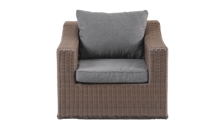 Кресло Роял (Вид ротанга с-профиль (ПТ), Цвет ротанга Мореный дуб (G-градиент)) в интернет гипермаркете «Планета Лета». Фото