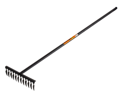 Грабли витые AMIGO 12 зубьев металлический черенок 77012 в интернет гипермаркете «Планета Лета». Фото