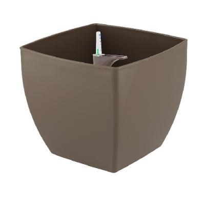 Кашпо Артевази Siena L30 W30 H27 см серо-коричневое глянцевое комплект Все-в-одном 818420 в интернет гипермаркете «Планета Лета». Фото