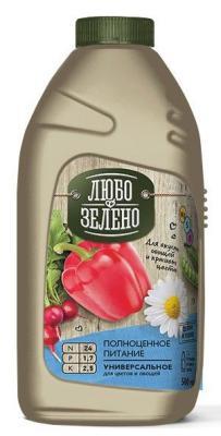 Удобрение Любо-Зелено Универсальное 500мл в интернет гипермаркете «Планета Лета». Фото