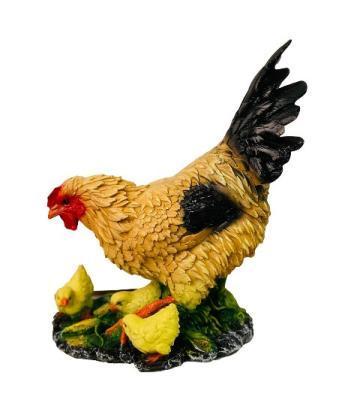 Фигура Курица с цыплятами большая Н-42см ФП362 в интернет гипермаркете «Планета Лета». Фото