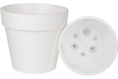 Горшок Протея с п/д белый d25;h22, 6л ПР 25-10 в интернет гипермаркете «Планета Лета». Фото