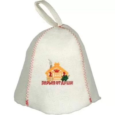 Шапка для бани "Попарился от хвори избавился" TM ”Бацькина баня"/25 в интернет гипермаркете «Планета Лета». Фото