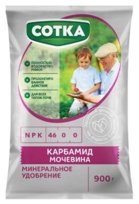 Удобрение Сотка Карбамид пак 0,9кг в интернет гипермаркете «Планета Лета». Фото