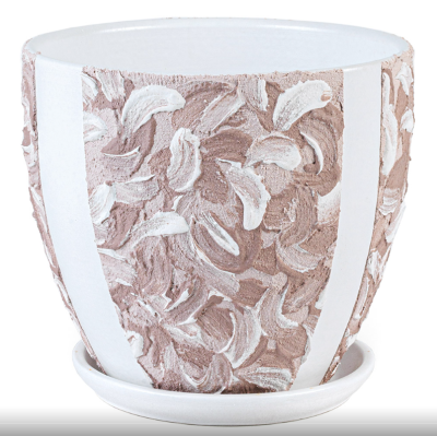 Горшок Дюспо кофе высокий овал d12, h10см, 0,6л в интернет гипермаркете «Планета Лета». Фото