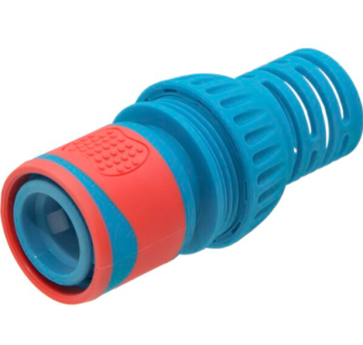 Соединитель без аквастопа для шланга 3/4, пластик/резина, MPF в интернет гипермаркете «Планета Лета». Фото