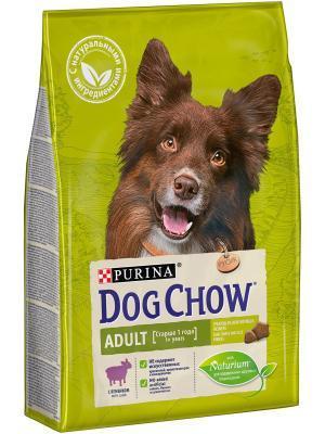 Корм DOG CHOW д/взр.соб. с ягн. 2,5кг в интернет гипермаркете «Планета Лета». Фото