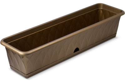 Балконный ящик Сиена 81см с п/д золотой С174-03-ЗОЛ в интернет гипермаркете «Планета Лета». Фото