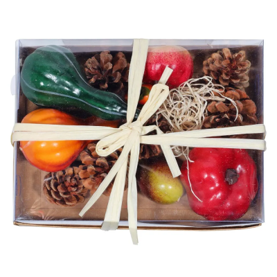 Декор тыквы с шишками TYH19201 в интернет гипермаркете «Планета Лета». Фото