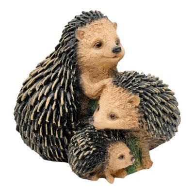 Фигура Ежики тройняшки Н-21см в интернет гипермаркете «Планета Лета». Фото