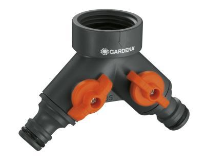 Распределитель GARDENA 2-х канальный 3/4" 0938 в интернет гипермаркете «Планета Лета». Фото