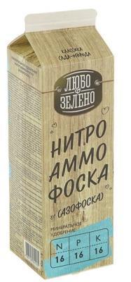 Удобрение Любо-Зелено Нитроаммофоска Pure-Pak 1кг в интернет гипермаркете «Планета Лета». Фото