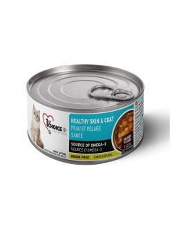 Консервы д/кошек1st CHOICEЗдоровая Шерсть85г,САРДИНА с МАКРЕЛЬЮ В МАСЛЕ ТУНЦА(уп-24шт) в интернет гипермаркете «Планета Лета». Фото