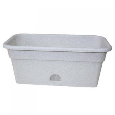 Балконное кашпо ДАР с п/д 80*20*17см 16л мрамор 15170 в интернет гипермаркете «Планета Лета». Фото