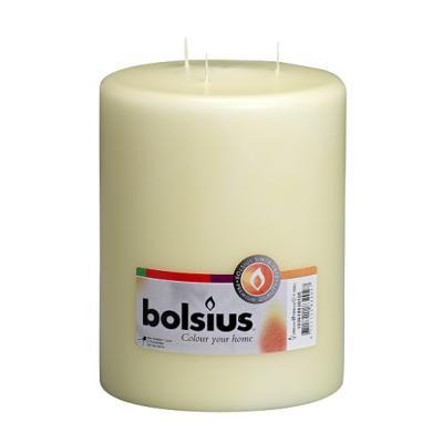Свеча Болсус столбик большой 200х150 Кремовый в интернет гипермаркете «Планета Лета». Фото