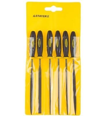 Надфиль STAYER PROFI набор с двухкомпонент ручкой 100 мм 6 шт 16010-H6_z01 STAYER в интернет гипермаркете «Планета Лета». Фото Надфиль STAYER PROFI набор с двухкомпонент ручкой 100 мм 6 шт 16010-H6_z01 в интернет гипермаркете «Планета Лета». Фото