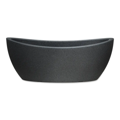 Кашпо пластик. Jardiniere Schwarz-Granit d58*23 см 15л. гранит в интернет гипермаркете «Планета Лета». Фото