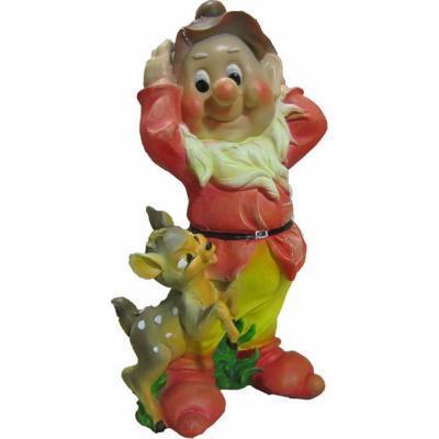 Фигура Гном с олененком H-50см ФП107 в интернет гипермаркете «Планета Лета». Фото