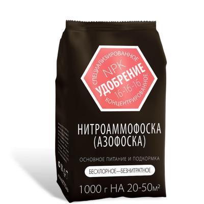 Удобрение Нитроаммофоска У ВСЕХ АГРОУСПЕХ АЗОФОСКА 1кг в интернет гипермаркете «Планета Лета». Фото