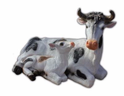 Фигура Корова с теленком Н-42см,L-62см F720 в интернет гипермаркете «Планета Лета». Фото