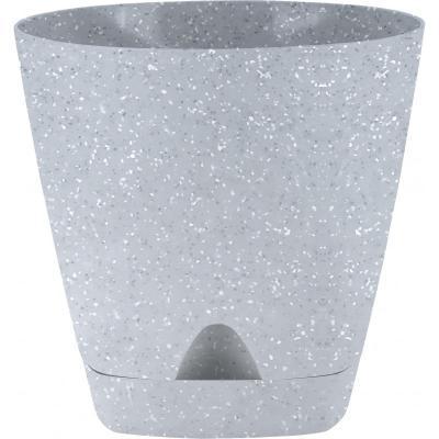 Горшок для цветов InGreen Amsterdam D140мм 1,35л с прикорневым поливом, светлый камень в интернет гипермаркете «Планета Лета». Фото