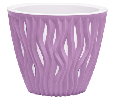 Кашпо "Вдохновение" (2,25л.) Цв. Лаванда (Арт. КШ-5414) в интернет гипермаркете «Планета Лета». Фото