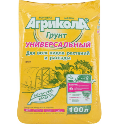 Грунт универсальный Агрикола Пак. 100 л в интернет гипермаркете «Планета Лета». Фото