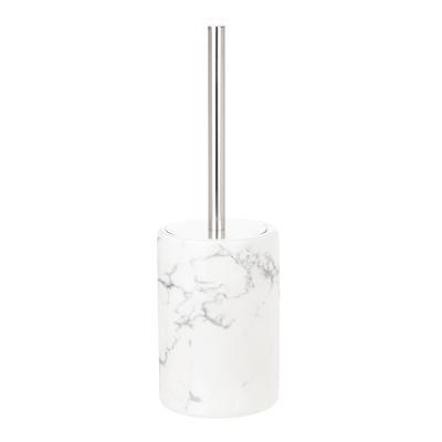Ёршик для туалета Hengfei мрамор белый 15х15х13 в интернет гипермаркете «Планета Лета». Фото