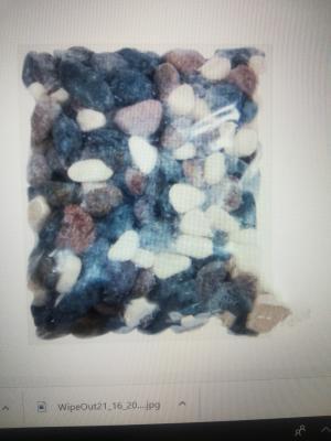 Грунт голубой окатанный  10-20 мм, 1 кг в интернет гипермаркете «Планета Лета». Фото