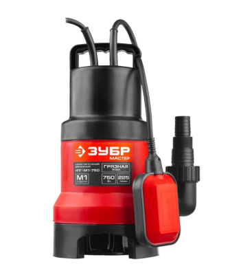 Дренажный насос для грязной воды ЗУБР, 750 Вт в интернет гипермаркете «Планета Лета». Фото